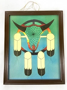 Impresión enmarcada J Cheves American Indian Dream Catcher 14” de alto por 11” de ancho (HR) (Q - Imagen 1 de 3