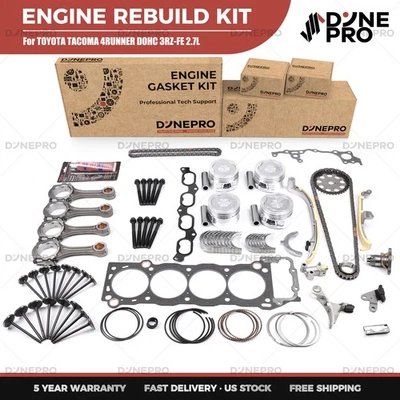 Overhaul Engine Rebuild Kit For 1998-2004 Toyota Tacoma 4Runner DOHC 3RZ-FE 2.7L - Image 1 of 4