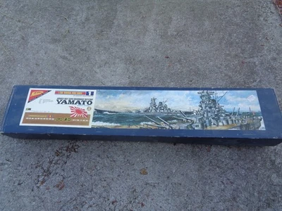 Kit Modelo Vintage Acorazado Nichimo Yamato Escala 1/200 Nuevo en Caja Foto 1 de 4