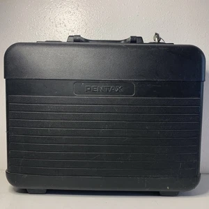 Vintage Pentax Video Movie Camera Hard Plastic Large Carrying Case w Key 18"x14” - Picture 1 of 15
