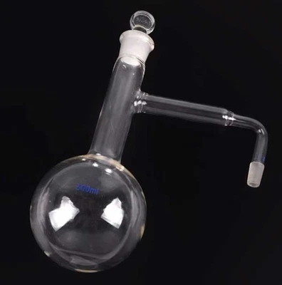 Borosilicate Lab Glass Distilling Flask 100ml-1000ml with Side Arm Supply - Image 1 of 4