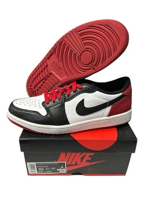 Talla 10 Air Jordan 1 Retro OG Puntera Baja Negra Foto 1 de 4