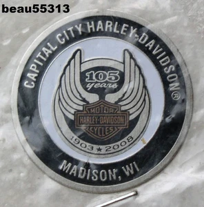 ⭐CAPITAL CITY MADISON WISCONSIN HARLEY DAVIDSON DISTRIBUIDOR 2008 105 AÑOS DIP DOT - Imagen 1 de 1