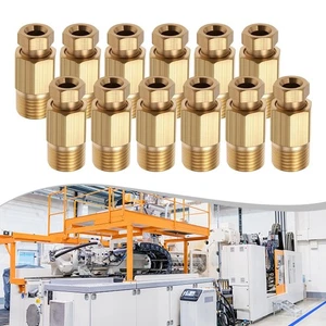 Brass Compression Fittings 12 Pieces for 4mm Tube For BSP Male Thread 18 Size - Picture 1 of 7