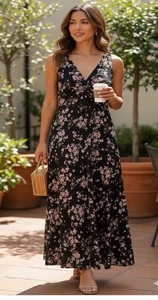 Lauren Ralph Lauren Midikleid Blumen Größe 12 - Bild 1 von 5