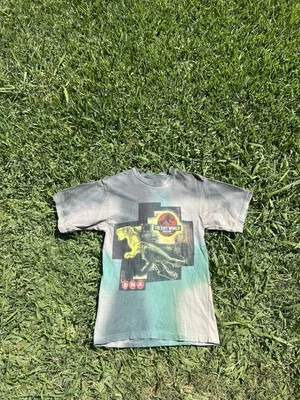 Vintage Jurassic Park DNA Tie Dye T Shirt Universal Studios Youth L - Image 1 of 4
