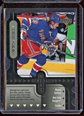 1998-99 Upper Deck Generation Next Quantum 1 Wayne Gretzky/Sergei Samsonov /1000 - Image 1 of 2