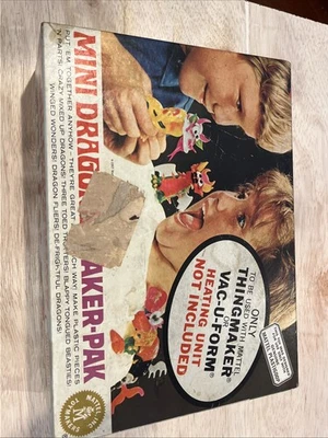 De colección Mattel Creepy Crawlers Thingmaker Mini Dragons Maker-Pak 1967 Nuevo en caja sellado Foto 1 de 4