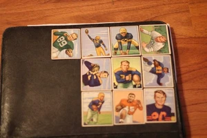 10 diff. 1950 Bowman Football Cards, Mostly VG/EX, inc. Tobin Rote * Other Stars - Picture 1 of 2