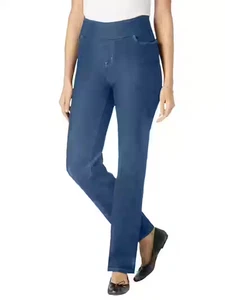 NUEVO CON ETIQUETAS MUJER CON CONTROL PULL ON PIERNA RECTA JEANS TALLA 36 W... ¡¡GUAU!!! - Imagen 1 de 1