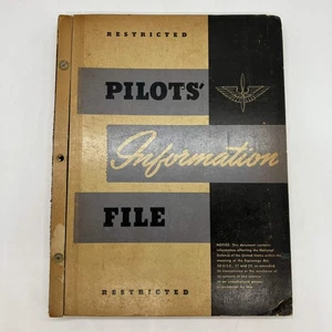 Pilots' Information File (1943) War Department Restricted WW2 Army Air Force HC - Picture 1 of 12