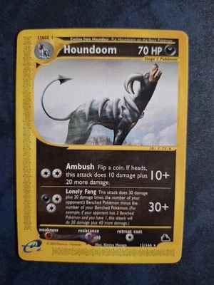 Houndoom 12/144 Non-Holo Rare Pokemon Skyridge 2003 Englisch - Bild 1 von 2