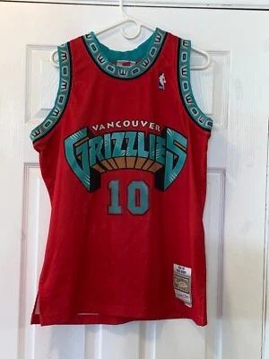 MITCHELL & NESS #10 MIKE BIBBY VANCOUVER GRIZZLIES CAMISETA GRANDE Y GORRA DE BÉISBOL Foto 1 de 4