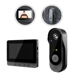 Wireless Smart 4.3" IPS Screen Intercom Video Doorbell Camera Monitor Home - Picture 1 of 40