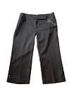 NEXT SMART BLACK CROP TROUSERS SIZE UK 18 NEW WITH TAGS £32.99