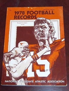 Official Collegiate Football Record Book NCAA 1978 Russell Erxleben Texas - Picture 1 of 1