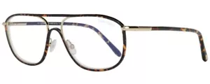 Tom Ford 5624-B 056 Tortoise Blue Block Eyeglasses TF5624 056 58mm - Picture 1 of 3