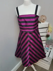 Bravissimo Bandeau Dress In Black/Fuchsia (97) - Picture 1 of 2