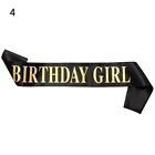 Fashion Happy Birthday Glitter Ribbons Birthday Girl Shoulder Girdle Satin Sash