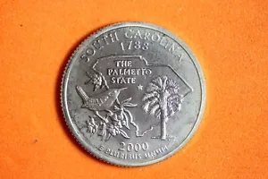 2000 S Silver Proof South Carolina State Quarter #M16472 - Picture 1 of 2