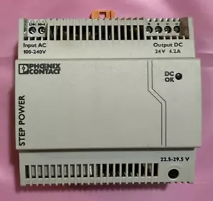 PHOENIX CONTACT STEP-PS/1AC/24DC/4.2 POWER SUPPLY 2868664 24VDC 4.2A - Picture 1 of 6