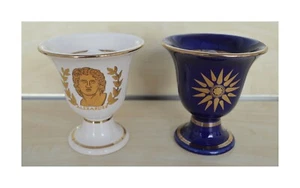 Taza Pitágoras Alejandro Magno dos tazas de calidad blanco azul - Imagen 1 de 3