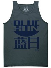 Firefly Blue Sun Mens Charcoal Tank Top Shirt