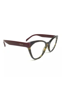 PRADA Eyeglasses Frames VPR 02T USH-1O1 Tortoise Red Cat Eye Full Rim 52-17-140 - Picture 1 of 9