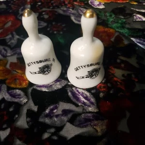 gettysburg miniature porcelain ceramic bells - Picture 1 of 3