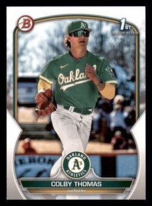 2023 Bowman Colby Thomas #BP-32 FBC Oakland Athletics