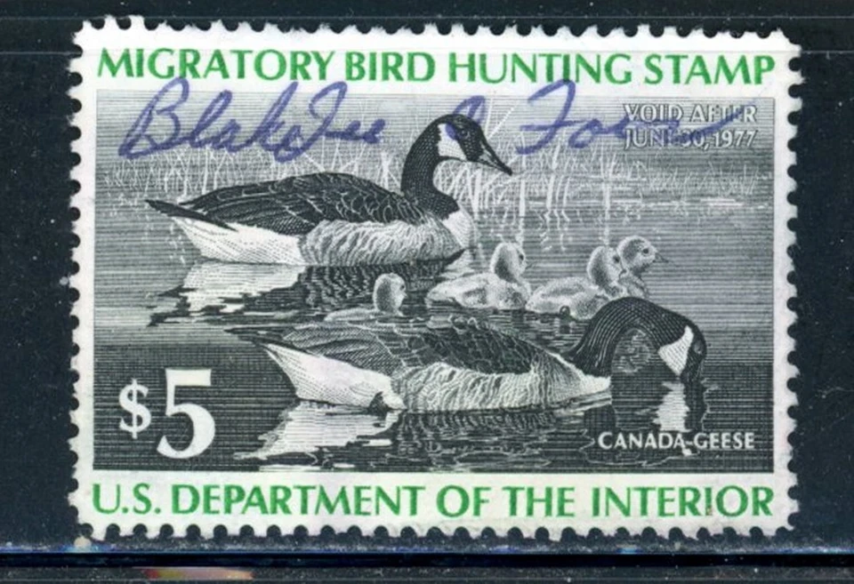 US Scott # RW43 - Used - Nice Centering - Signed        (6-C251) - Image 1 of 1