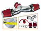 AIR INTAKE KIT+RED Dual Twin Filter For Dodge Ram1500 02-08 3.7L & 02-11 4.7L