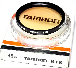 ★TAMRON FILTER 81 B★49 mm FILTRO MADE IN JAPAN★ - Imagen 1 de 2