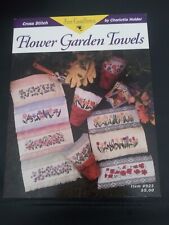 Cross Stitch Flower Garden Towels Pattern Leaflet