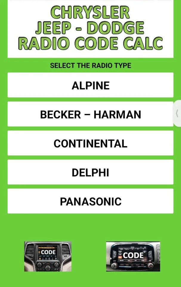 CODICE SBLOCCO PIN RADIO JEEP DODGE CHRYSLER SPEDISCO SUBITO DOPO L'ACQUISTO - Immagine 1 di 1