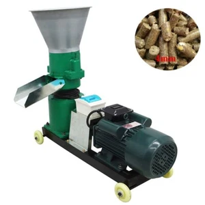 4mm Dies Feed Pellet Mill Machine 220V Zoo Farm Granulator 150kg/h 2 Rollers - Picture 1 of 20