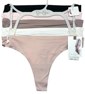 JESSICA SIMPSON 5-Pair Womens Size S Thong Underwear Panty Nylon Pastel Colors - Picture 1 of 8