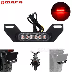 Motorcycle Running Taillight B6 License Plate LED Brake Light For Harley Softail - Bild 1 von 11