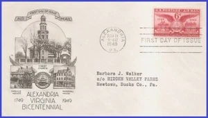 USA3 #C40 ADDR SMARTCRAFT FDC Alexandria VA Bicentennial - Bild 1 von 1