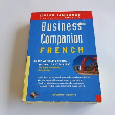 French Business Companion Living Language learning book CD set France Quebec - Image 1 of 4