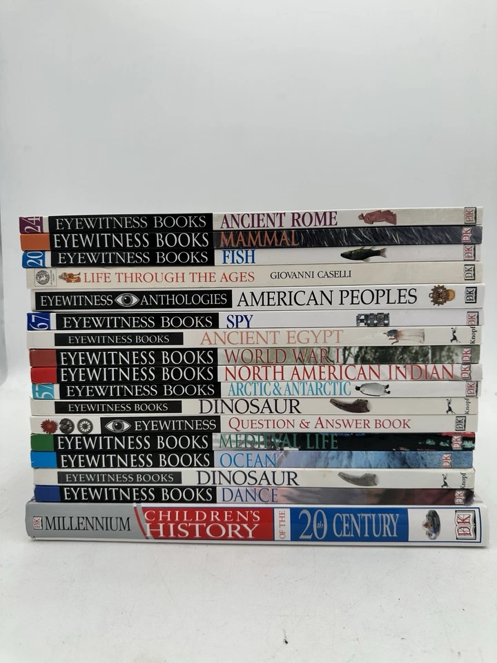 Lot of 19 DK Eyewitness/Millennium Books Science History Homeschool HC - Image 1 of 4