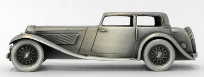Danbury Mint Pewter - approx 1/43 scale - 1935 Jaguar SS1 Saloon - Image 1 of 3