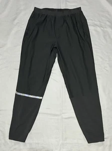 Pantalone Lululemon Uomo Medio Nero Riflettente Running Jogger Leggero Adulto - Foto 1 di 9