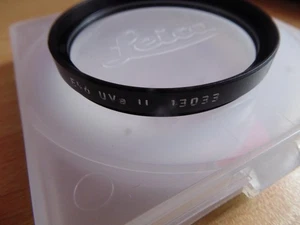 Leica filter UVa II E46 black 13033 in mint condition + genuine keeper unmarked - Picture 1 of 5