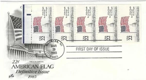 US Sc# 2116a 22c FLAG OVER CAPITOL FDC BOOKLET PANE ARTCRAFT CACHET U/A - Picture 1 of 1