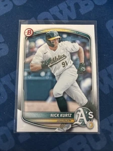 Nick Kurtz 2025 Bowman Prospect Card #BP-114 Oakland Athletics 1176 - Picture 1 of 2