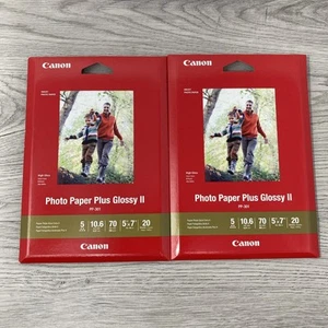 Canon PP-301 Photo Paper Plus Glossy II 5x7" 2 Packs (40 TOTAL) 1432C002 NEW - Bild 1 von 4