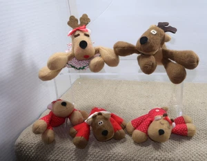 Hallmark Reindeer family Rhonda/Rodney/Ramona/Twin Ramona/brother 1988 - Picture 1 of 19