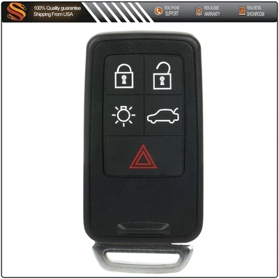 Remote Car Key Fob for Volvo XC60 XC70 2010-2013 2014 2015 2016 2017 Buttons Foto 1 de 4