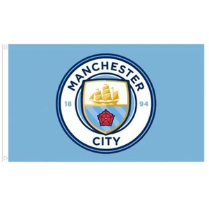 Manchester City FC Flag - Crest - Picture 1 of 1